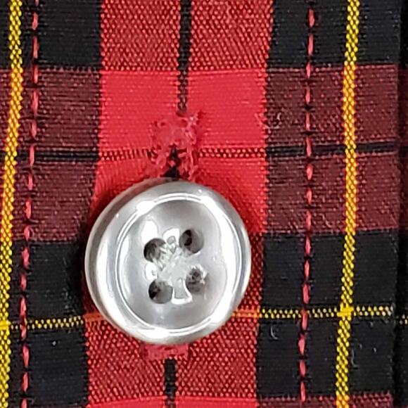 Polo Ralph Lauren Shirt Red Skull Crossbones AOP Button Down LS Slim Fit Punk - Picture 6 of 14